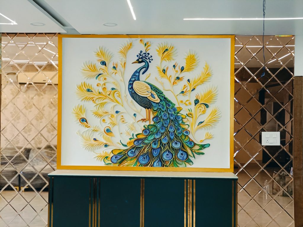 Peacock Mural Art