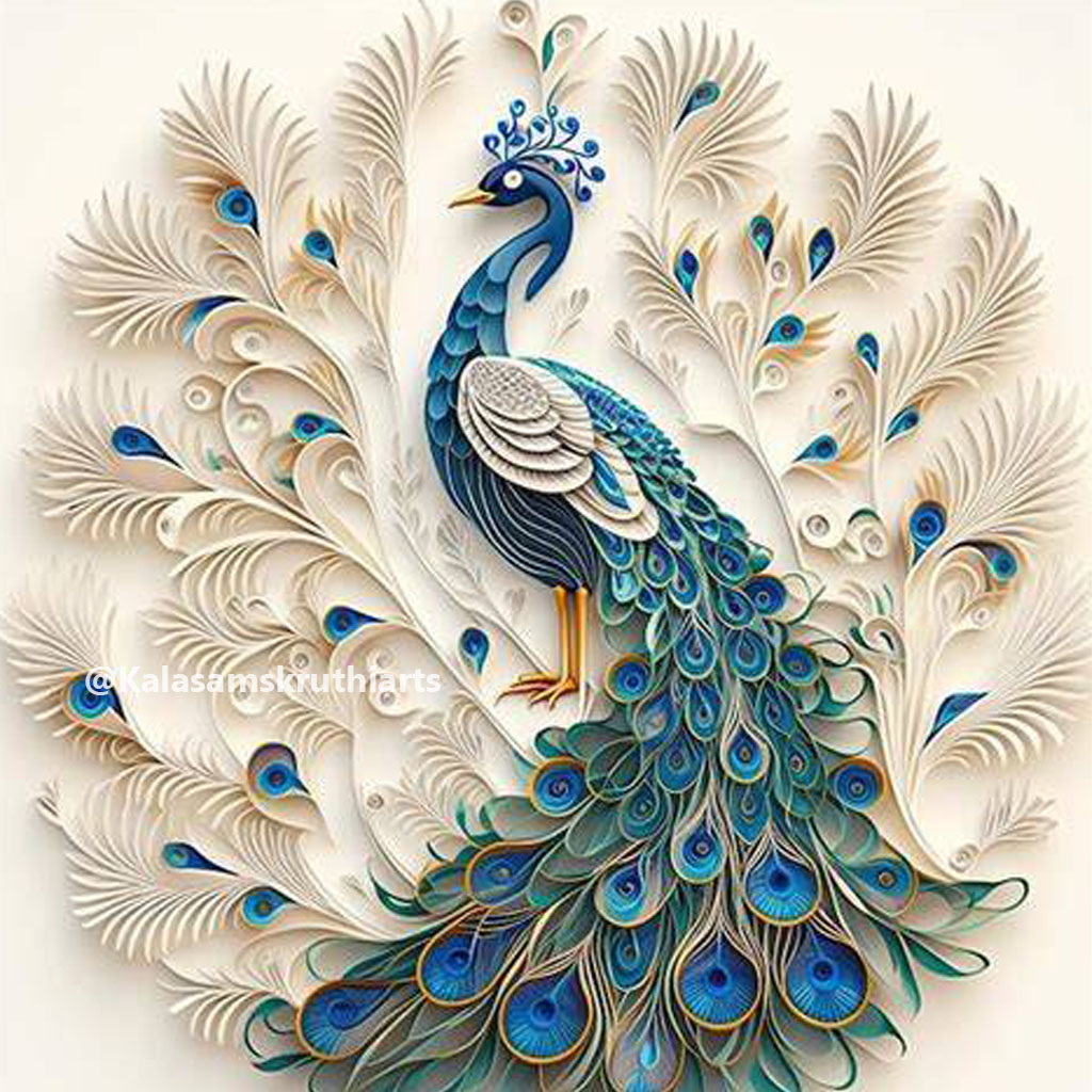 Peacock mdf mural design