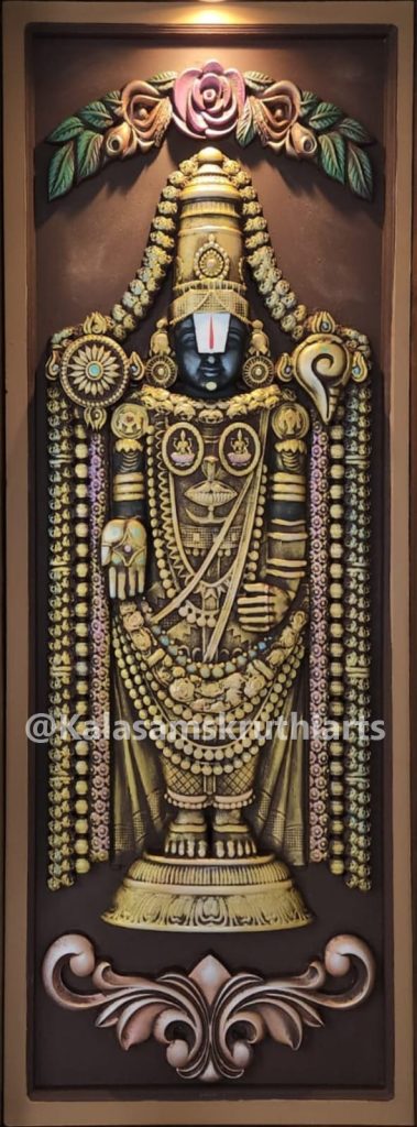 venkateshwara swami mdf mural art