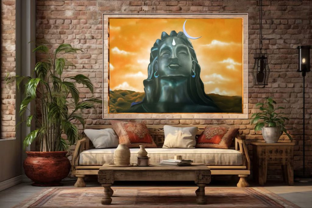 Aadi yogi MDF mural art