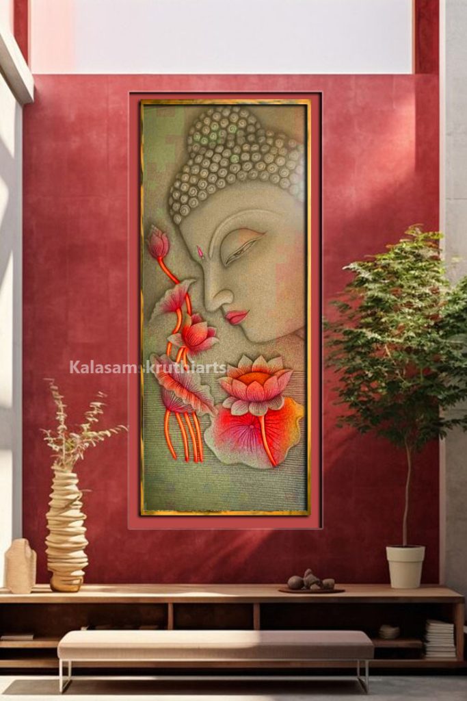 Lord Buddha MDF mural art